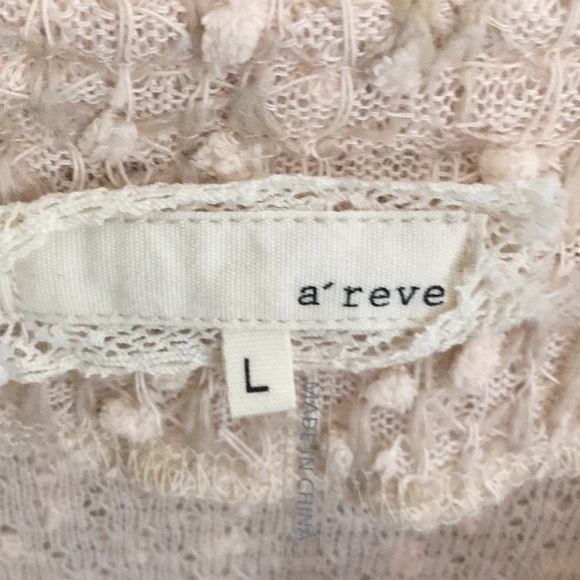 𝅺A’REVE Cream Lace Vintage Tweed Cardigan Blazer Jacket - Picture 4 of 10